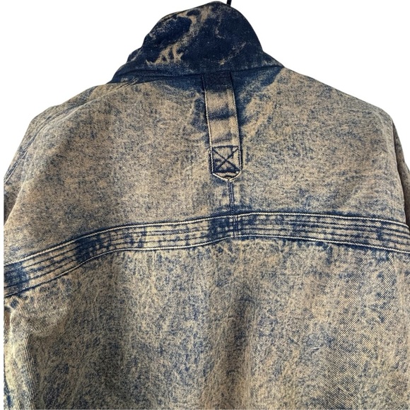 Jason Daniels Vintage 80's Men's Acidwash Denim Bomber Jacket Size Large - Picture 6 of 13